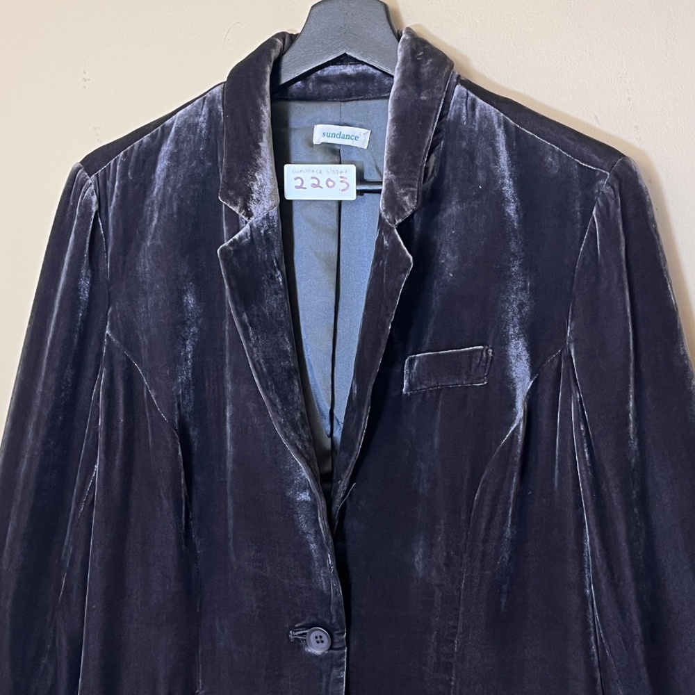 Sundance Sofia Velvet blazer - Women's Size 8 - Brown - Picture 2 of 10